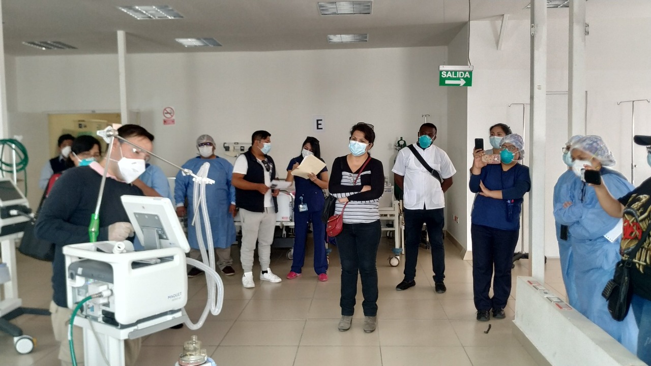 Personal de salud es capacitado en uso de ventiladores mecánicos en Tacna