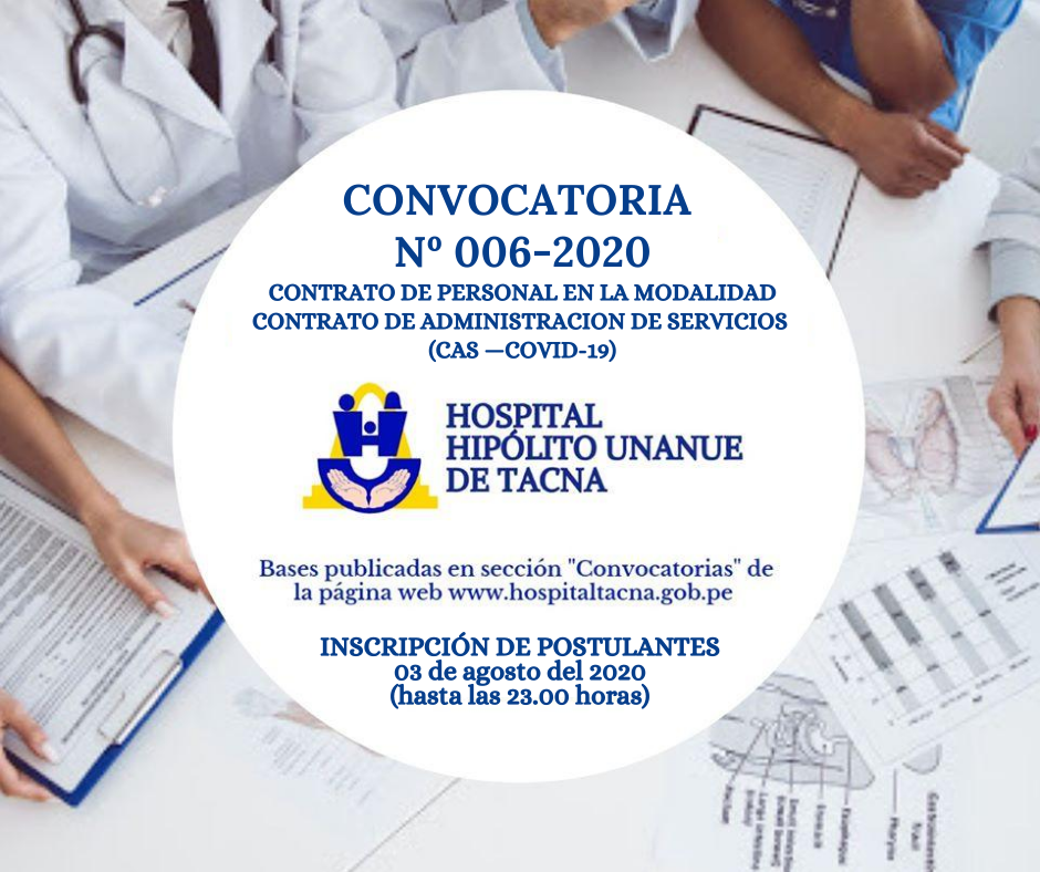 Hospital Hipólito Unanue lanza convocatoria para médicos y enfermeros