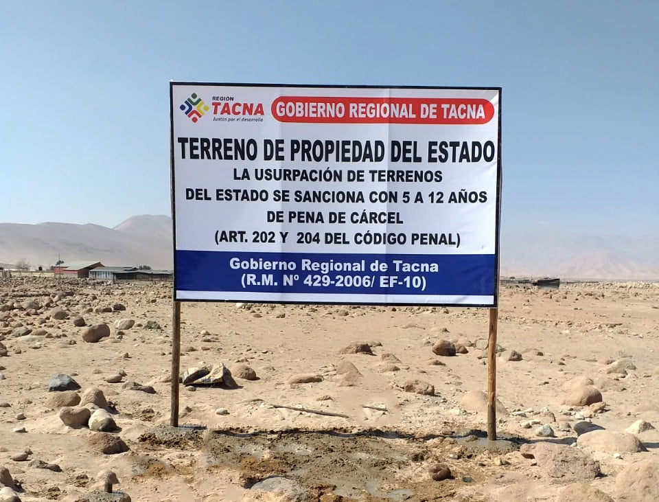 Autoridades evitan invasión de terrenos en Cerro Blanco
