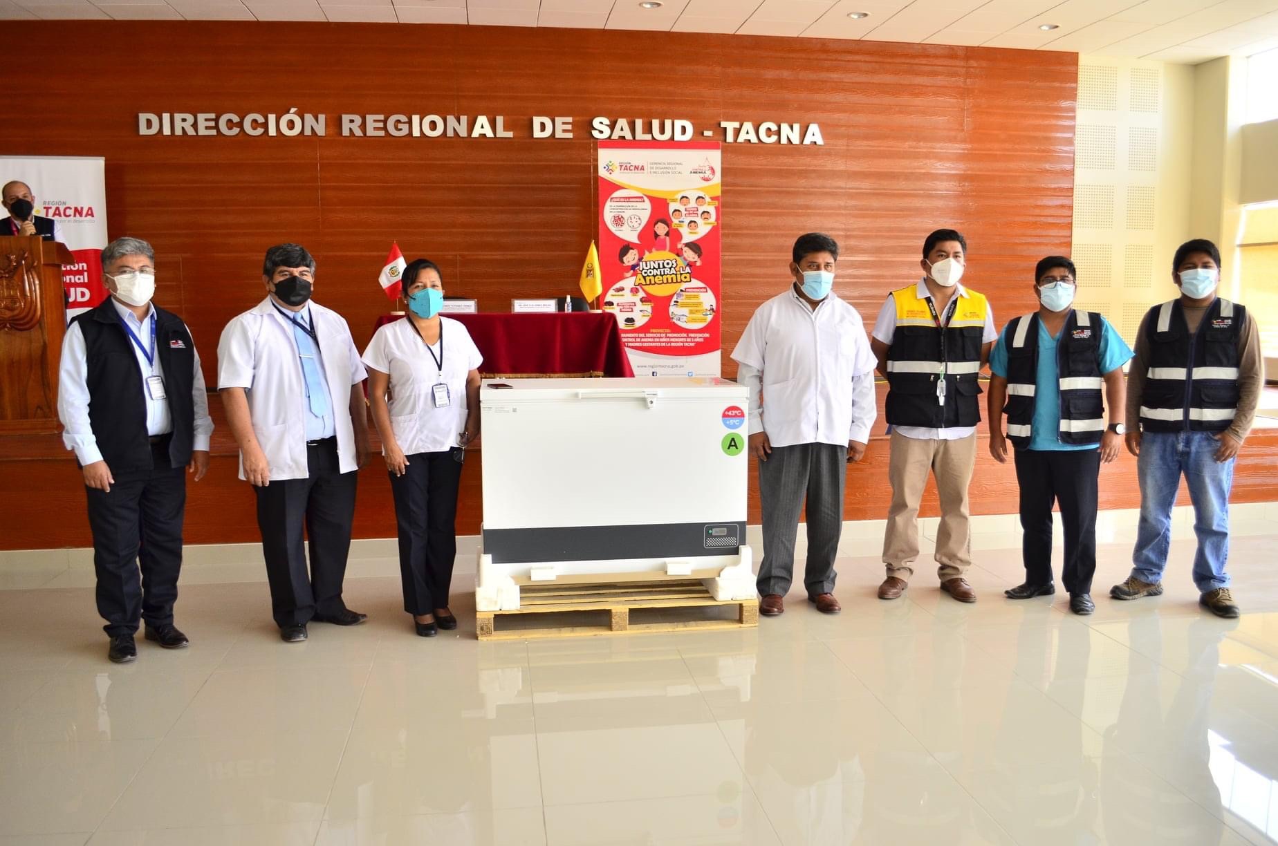 DIRESA Tacna recibió refrigeradoras para almacenar vacunas contra la COVID